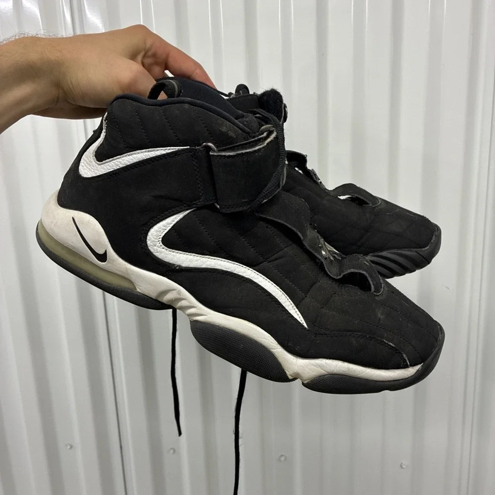 Nike Air Max Penny IV 4 Black White 2005 Men's Size 14 Sneakers Only 312455-001